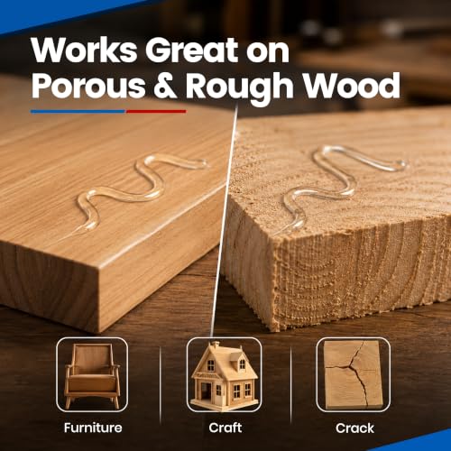 Gap Fill Wood Super Glue 4 oz, Heavy Duty Thick CA Glue for Woodworking - size: 4 oz
