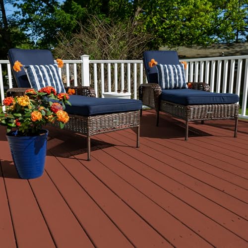 KILZ Over Armor Smooth Solid Coating Resurfacer, Redwood, 1 Gallon - color: Redwood, style: Smooth