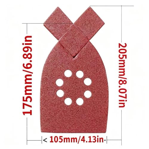 30pcs 100 Grit Sanding Pads Large Mouse Detail Sander Sandpaper 8 Holes Hook and Loop Mouse Sander Pads for Black and Decker KA220G KA230 Mega Mouse Cyclon Sandstorm Craftsman Sanding Sheets - style: 30pcs 100 Grit