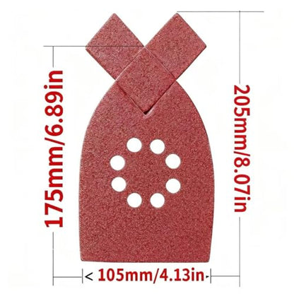 30pcs 100 Grit Sanding Pads Large Mouse Detail Sander Sandpaper 8 Holes Hook and Loop Mouse Sander Pads for Black and Decker KA220G KA230 Mega Mouse Cyclon Sandstorm Craftsman Sanding Sheets - style: 30pcs 100 Grit