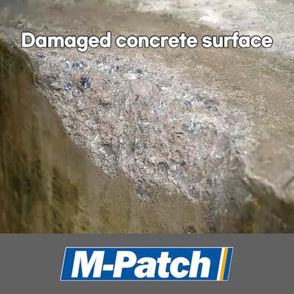 M-Patch – Fast-Setting Concrete Repair Mortar, High-Strength & Quick-Dry, 1 Pack (4.4 lbs), Walkable in 30 Min, Floors, Walls, Ceilings