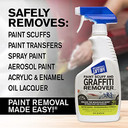Lift Off Paint Scuff & Graffiti Remover, 16 fl oz, 45406 - size: 16 Fl Oz (Pack of 1)