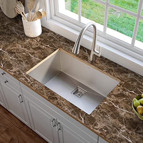 Brown Marble Contact Paper Granite Peel and Stick Countertops Self-Adhesive - size: 17.7" x 118.1"
