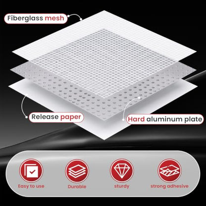 Drywall Repair Kit 30 Pack, 2/4/6/8 inch Drywall Repairs Patch, Dry Wall Patch with Scraper and Sandpaper for Drywall Repair Patch Kit - size: 30
