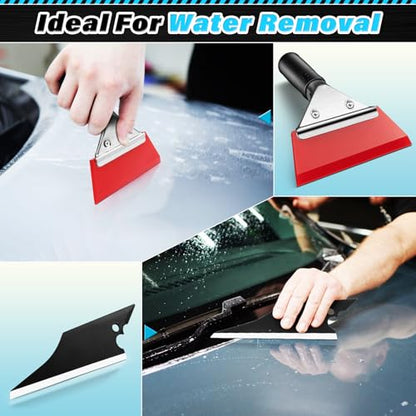 DIYSELF 18 Pcs Window Tint Kit, Vinyl Wrap Tool Kit, Water Blades Tool - size: 18-Pack