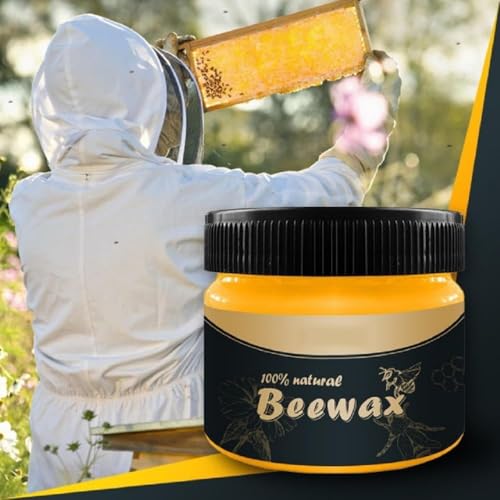 Wood Seasoning Beeswax,Beeswax Furniture Polish(2 Pack)