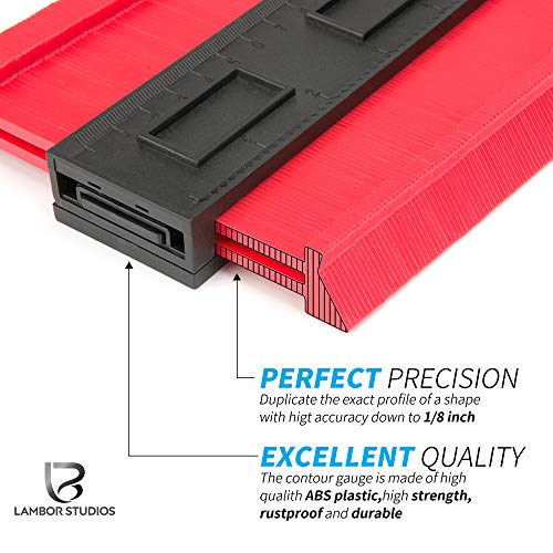 Contour Gauge 10 Inch, Widen Plastic Profile Gauge Duplicator