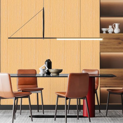 SOON AFTER Light Yellow Wood Peel and Stick Wallpaper, Size 15.7"x236"/Roll - color: Light Yellow F004A, size: 15.7" x 236"