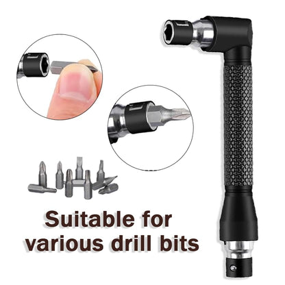 18 Pcs Flexible Drill Bit Extension Set 105° Right Angle Drill Bit Attachment 1/4, 3/8, 1/2 Inch Hex Adapter Socket Socket Wrench Bendable Magnetic Extender Screwdriver Electric Manual Tool - color: 18pcs-1