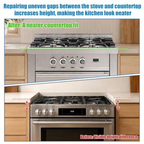 NQEUEPN 4 Range Leveling Feet Risers, 3/4" Lift for Leg Up to 1-5/8" Dia - style: 4pcs