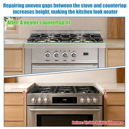 NQEUEPN 4 Range Leveling Feet Risers, 3/4" Lift for Leg Up to 1-5/8" Dia - style: 4pcs