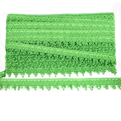 10 Yard Braid Trim 0.98" Wide Basic Fabric Gimp-Green - color: green