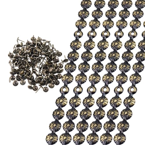 Upholstery Tacks Strips,10mL11mm Dia. Decorative Nail StripssBronze - color: Bronze
