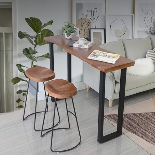 ALLCOS 36 Inch Metal Bar Table Legs, Heavy Duty Dining Table Leg Desk Legs with Adjustment Feet, Black, Set of 2 - size: 36 Inch