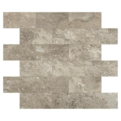 2026 New Upgrade Peel and Stick Backsplash Tile, Peel and Stick 11.34" X 11.57" Wall Tile for Kitchen, Bathroom, Fireplace, Laundry (Brownish Stone, 10 Packs) - color: Brownish Stone