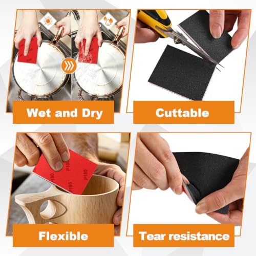 27 PCS 3x4 Inch Sanding Sponge, 3000 Grit Sandpaper Pads Sanding Blocks Set - color: 3000 Grit