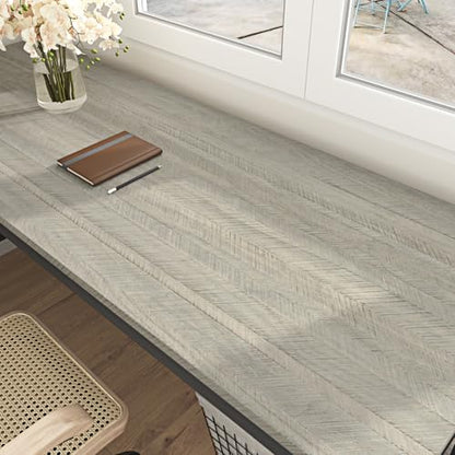 Herringbone Peel and Stick Wallpaper 17.7" x 120" Wood Grain Contact Paper for Cabinets Countertops Walls Furniture Waterproof Self Adhesive Removable Wallpaper for Bedroom Living Room - color: Light Herringbone