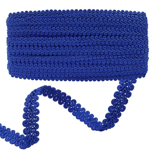 Gimp Braid Trim, Navy Blue, 1/2 Inch, 14 Yards - color: Blue