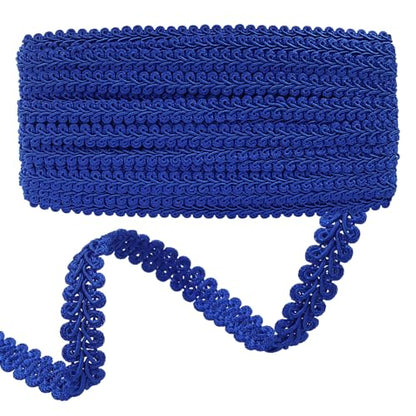 Gimp Braid Trim, Navy Blue, 1/2 Inch, 14 Yards - color: Blue