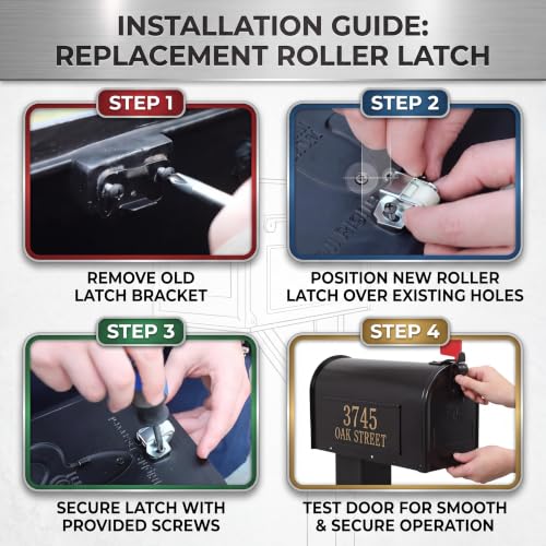 LEIFIDE 20 Pack Mailbox Replacement Roller Catch Latch with Screws Hardware Roller Wheel Spring Door Catch Latch for Cabinet Doors Rv Camper Kitchen Closet Doors