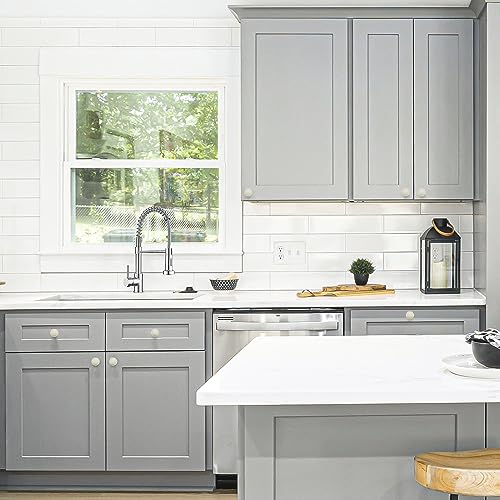 Ravinte White Round Cabinet Knobs,Zinc Pulls,1-1/4 Inch,30 Pack - color: White