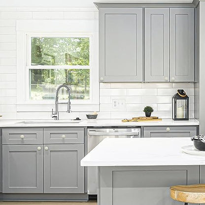 Ravinte White Round Cabinet Knobs,Zinc Pulls,1-1/4 Inch,30 Pack - color: White