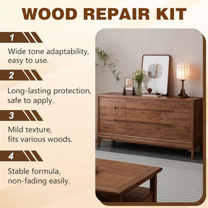 Professional Wood Floor Scratch Repair,Wood Repair Kit,Wood Furniture Repair,Floor Cover Nicks and Scratches,Hides Minor Defects,Restore a Finish for Wood