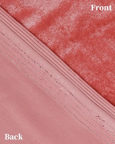 HOTGODEN Pink Stretch Velvet Fabric by The Yard: 63" Wide 2 Yards 95% Polyester 5% Spandex Velvet Fabric for DIY Sewing, Upholstery, Apparel, Costume, Craft - color: Pink, size: 2 Yard