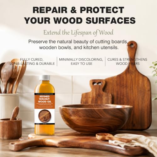 LIIZOUSUDA Walnut Wood Oil Bowl Conditioner - Walnut Oil for Wood - 7.1 oz
