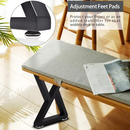 Taelakeni 22 Inch Metal Coffee Table Legs Bench Legs, Double Triangle - color: Double Triangle, size: 22 IN