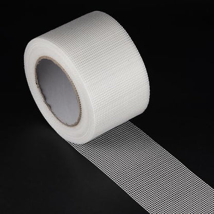 uxcell Drywall Joint Tape Self-Adhesive Fiberglass 3-inch x 98-feet Repair Patch Wall Hole Crack Mesh Size 2mm - size: 3" x 98'