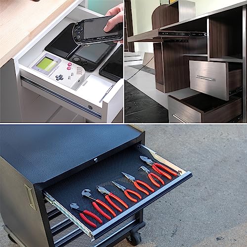 15.7 Inch Drawer Slides Runners Metal Ball Bearing Drawer Runner Draw for Replacement Two Way Drawing Slide Track Rail 17mm Wide x 400mm Length 1 Pair (0.7" Wide) - size: 15.7" * 0.7" (400*17mm)