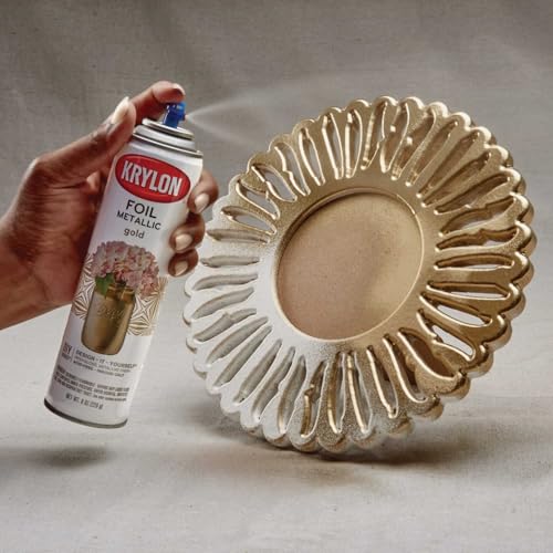 Krylon 8 Oz. Premium Foil Metallic Gold Spray Paint - 1 Each