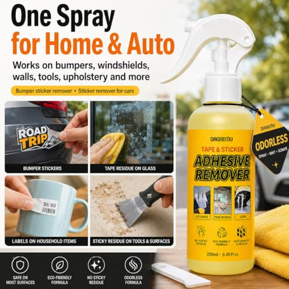 Adhesive Remover Spray 8.45 Oz with Scraper, Surface Safe