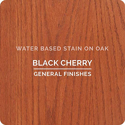 General Finishes Water Based Wood Stain, 1 Gallon, Black Cherry - color: Black Cherry, size: 1 Gallon