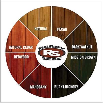 Ready Seal Exterior Wood Stain & Sealer, Pecan, 1 Gallon - color: Pecan, size: 1 Gallon