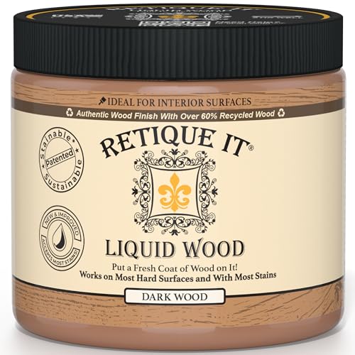 Retique It Liquid Wood - Real Wood Coating (16oz / Dark)