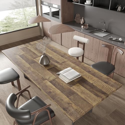 CHIHUT Faux Wood Grain Contact Paper Peel and Stick Thick Removable Butcher Block Contact Paper 12in x 472in Decorative Wood Look Wallpaper for Countertops Kitchen Cabinets Wall Covering Vinyl Roll - size: 12" x 472"