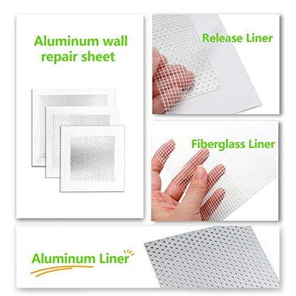 6pcs 4/6/8 Inch Drywall Repair Patch - size: 4", 6", 8", 6 PCS