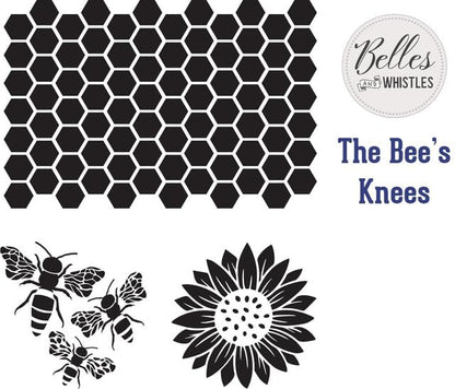 Dixie Belle Paint Company Stencil - The Bee's Knees - 16� x 20� - style: The Bee's Knees