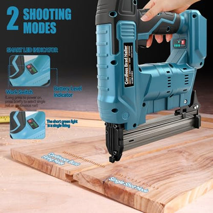18GA Cordless 2 in 1 Nail/Staple Gun for Mak-ita 18V Battery(Tool Only)