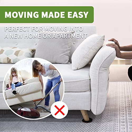 Furniture Sliders for Carpet 16 PCS - 3 1/2" Brown - size: 16 PCS 3 1/2 inch Brown