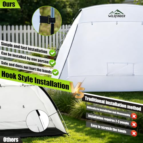 WildFinder Portable Paint Booth 10x7x6.3ft, Paint Tent for Spray Painting