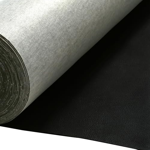 Vinyl Ebony Black 54" Wide 5 Yards Auto Home Commercial - color: Black Ebony, size: 5 Yards