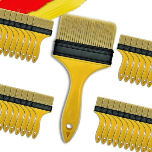 Not Chip Brush Set 4 inch 20 Pack, Never Lose Bristles - size: 4 inch, 20 pcs