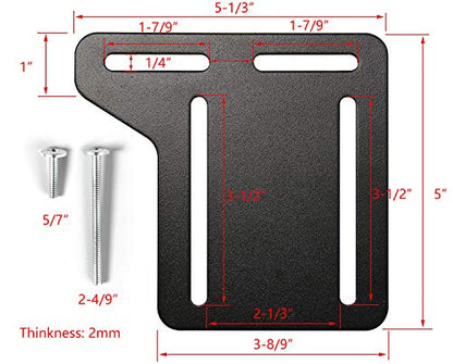 4 PCS Bed Frame Brackets Adapter for Headboard,Bed Frame Adapter Brackets - color: 4Pcs-Headboard Brackets