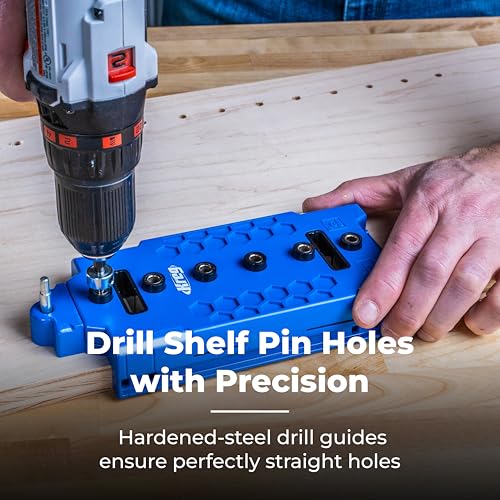 Kreg Shelf Pin Jig 5mm, Cabinet Drilling Tool, KMA3232