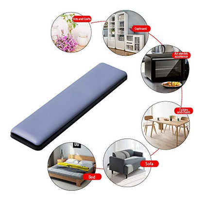 Furniture Sliders for Carpet and Hardwood Floors Adhesive Furniture Glides Sliders，Self-Stick (Teflon) Furniture Sliders Pad (8, rectangle25*100mm) - size: rectangle25*100mm