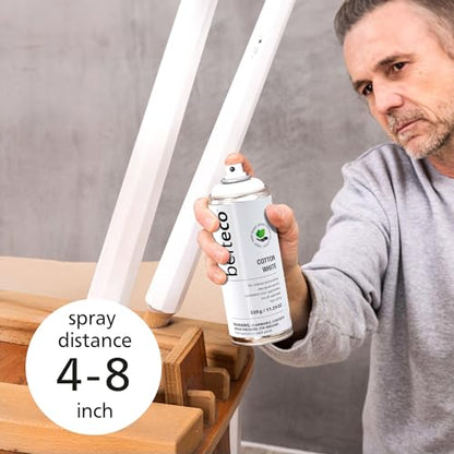 Cotton White Matte Spray Paint 6 Pack | White Spray Paint - color: Cotton White Matte, size: 11.29 Ounce (Pack of 6)