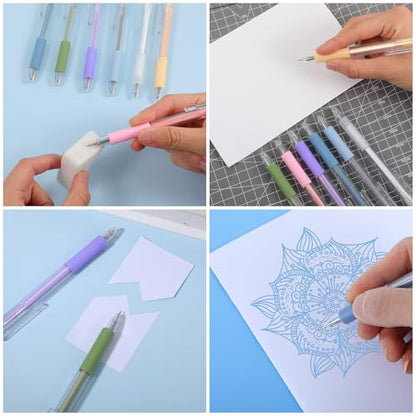 7Pcs Knife Pen Craft Cutting Tools, Retractable Utility Knife